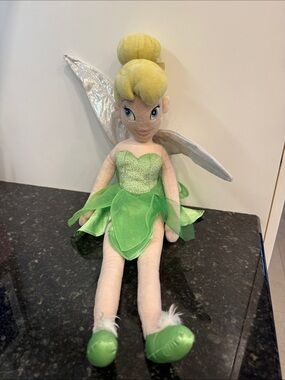 Tinker Bell Disney Fairy Peter Pan Wings 21 inch Plush Original Tinkerbell